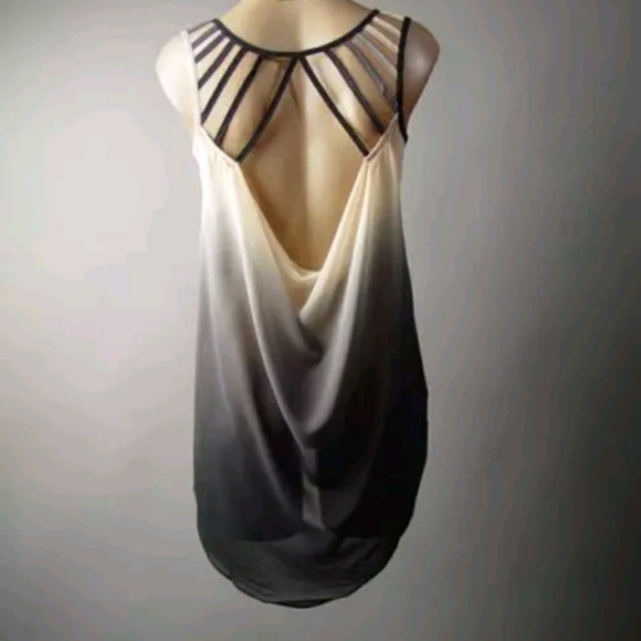 ISO ombre draped back top in M - Picture 3 of 3